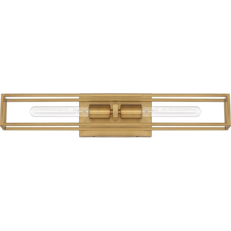 Leighton 2 Light Transitional Bath Vanity Bath Light Quoizel Lighting LGN8624WS - Image 3 of 4