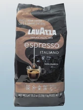 LAVAZZA ESPRESSO ITALIANO 100% ARABICA WHOLE BEAN COFFEE 35.2 OZ NWOB