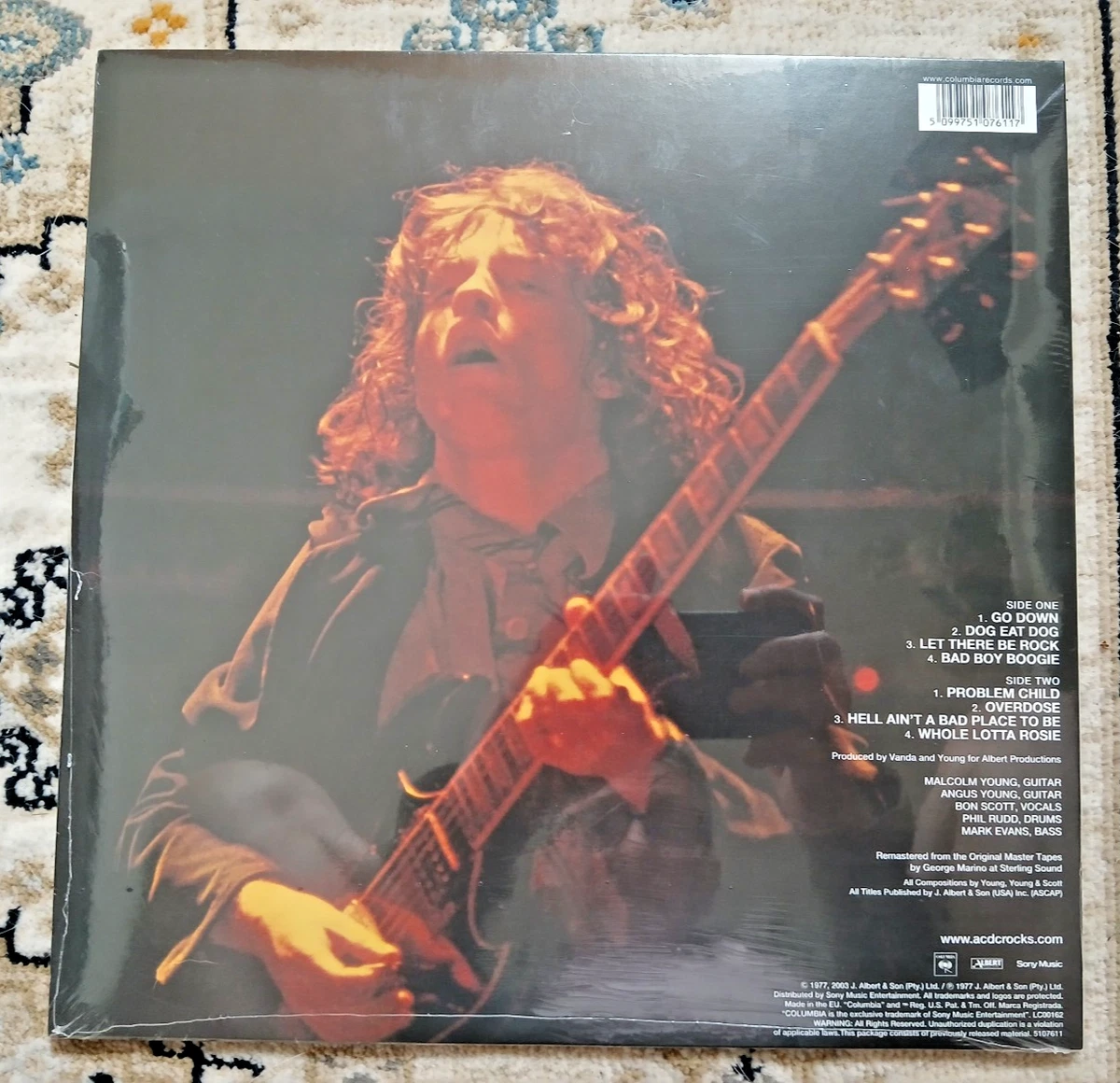 AC/DC Let There Be Rock LP NUEVO Vinilo Sellado Remasterizado Sony Music...