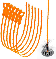 25 Inch Snake Drain Clog Remover Tool, 6PCS Hair Drain Cleaner Tool, Hair Cather