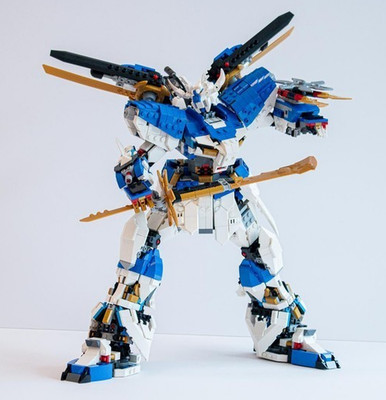 LEGO  Ninjago MOC Gundam Mech Roboter Set 71738 + 71785 ca. 1415 Teile - XL