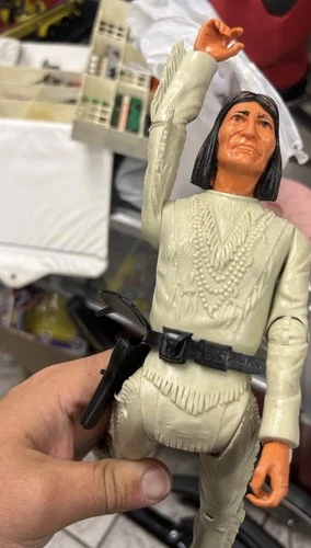 Vintage 1960's Marx Johnny West Indian Chief Geronimo Action Figure 12"