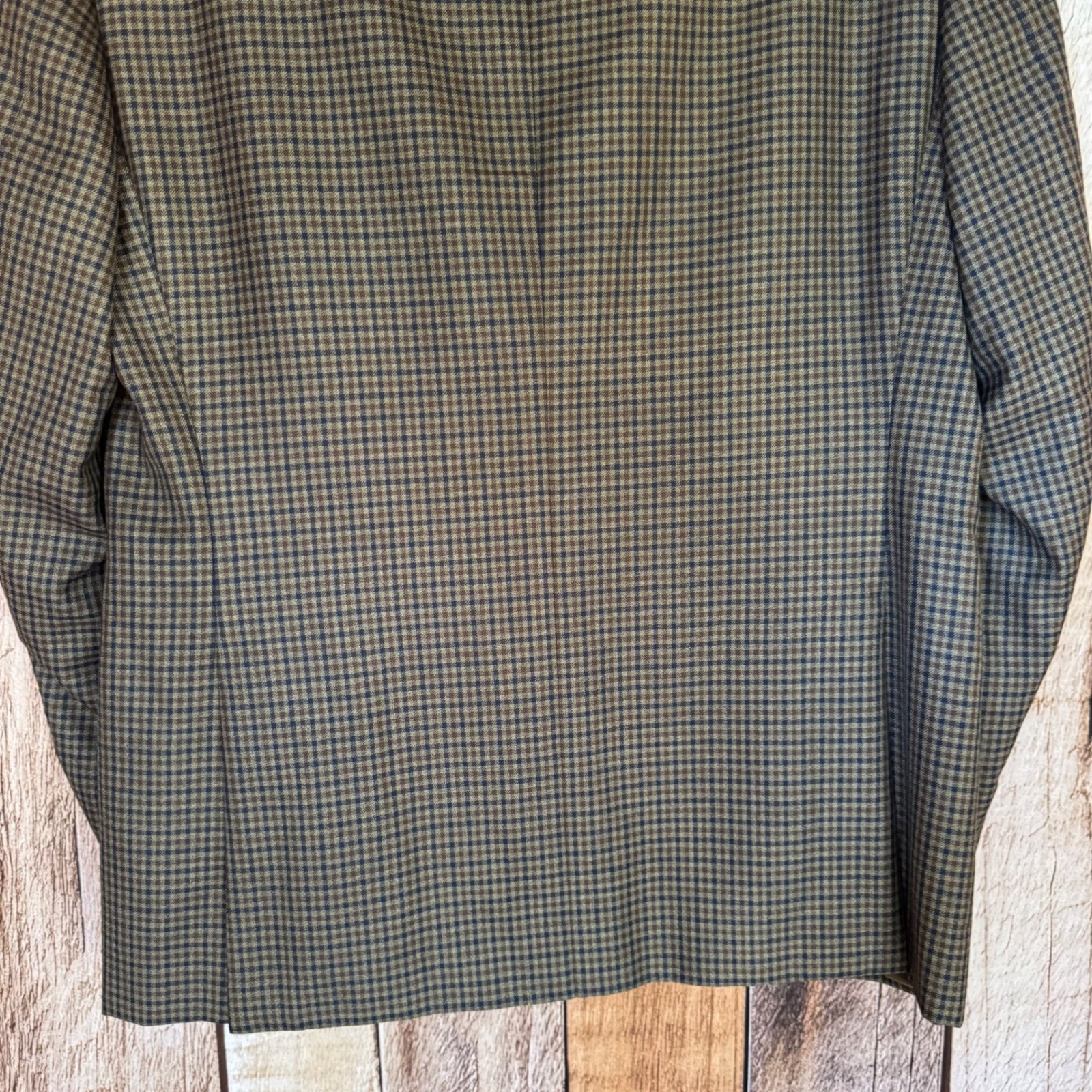 Canali Blazer 1934 Silk Wool Check Blazer Plaid M… - image 6