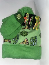 Teenage Mutant Ninja Turtles Toddler Boys Girls Knit TMNT Beanie Gloves 2T-5T