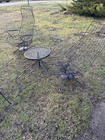 Woodard Wrought Iron Furniture full set. Blue cushions included for all in set. — photo 9