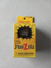 Vintage 1997 NunZilla Wind Up Walking Mouth Sparking Toy Original Box