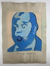 Andy Warhol COA Art Painting Original Drawing Vintage Paper Signed