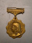 1909 Vintage Catholic HNS Holy Name Society Gold Tone Religious Medal — photo 1