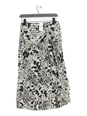 Ba&sh Damen Midi Rock UK 10 Multi Animal Print 100% Polyester Midi A-Linie
