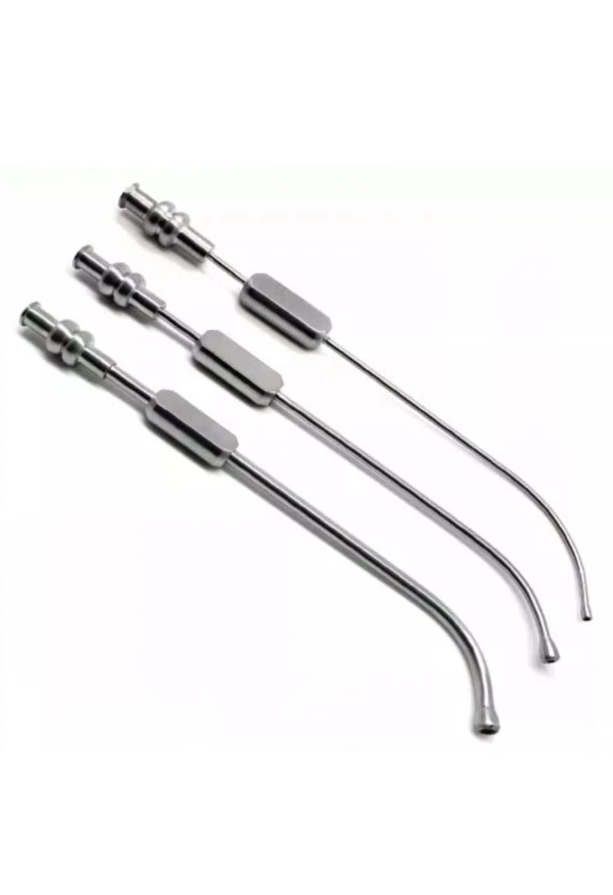 9 Pcs Dental Sinus Cannula Suction Tubes 2.5mm, 3mm, 4mm Surgical Instruments
