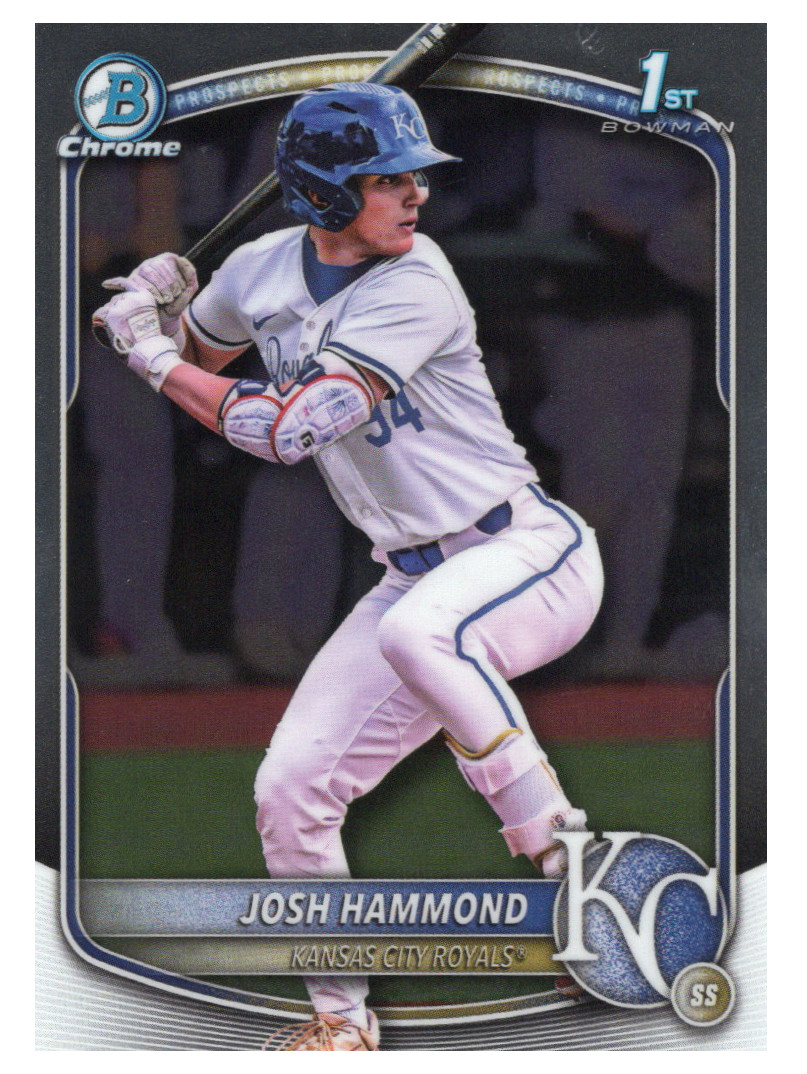 2025 Bowman Chrome Draft #BDC-185 Josh Hammond 1st Kansas City Royals