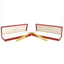 Must de Cartier Vendome "Trinity" Fountain & Ballpoint Pens Lot of 2 #X1463-1