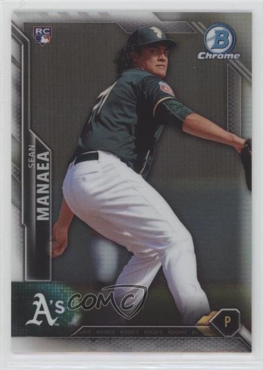 2016 Bowman Chrome Refractor 488/499 Sean Manaea #71 Rookie RC sy5