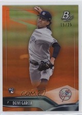 2021 Bowman Platinum Orange /25 Deivi Garcia #63 0ix5