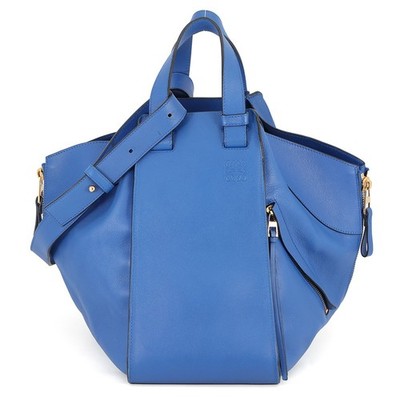 LOEWE hammock Size Medium Leather Blue 387.30.T38