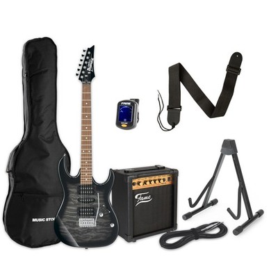 Ibanez Gio GRX70QA-TKS + MA15 - E-Gitarren Anfänger Set