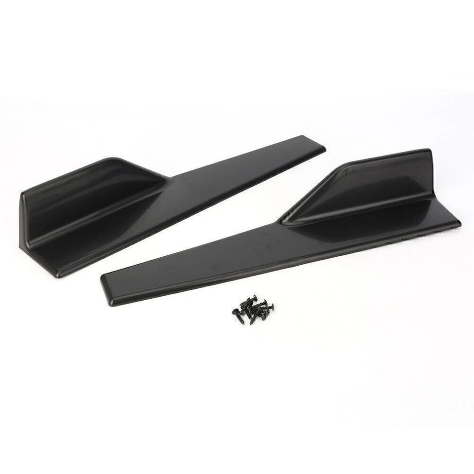 45CM Universal Car Side Skirt Extension Rocker Splitters Winglet Wings - Image 2 of 4