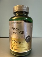 Black Seed Oil 2000mg  120 Softgel Capsules  Nigella Sativa  by Horbaach