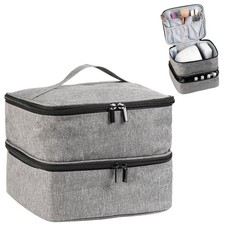 Fcozpjk Nail Polish Organizer, Carrying Case Holds 30 Bottles Gel Polish
