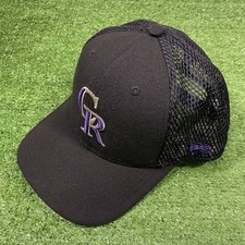 Colorado Rockies Hat Cap Black New Era 9Fifty Snapback Mesh Back OSFM MLB Adult