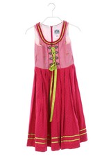 HAMMERSCHMID Kleid Tracht Baumwolle Rüschen Volants 110 fuchsia Dirndl