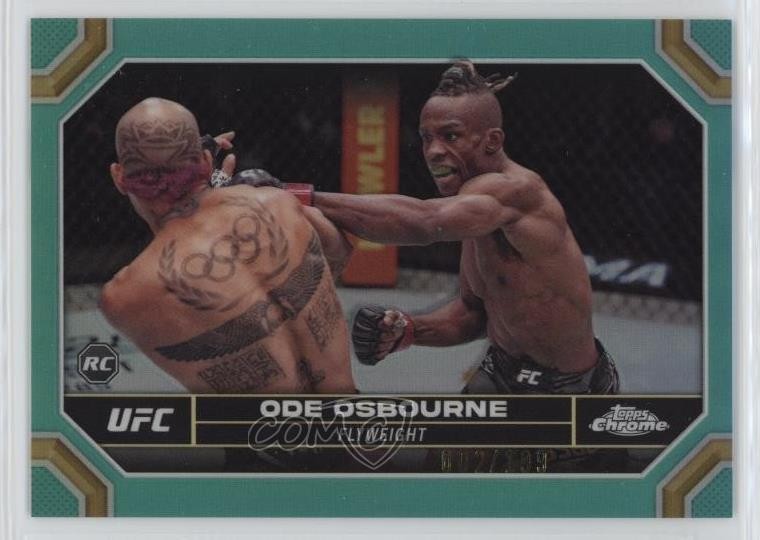 2024 Topps Chrome UFC Aqua Refractor 2/199 Ode Osbourne #133 Rookie RC 16ls