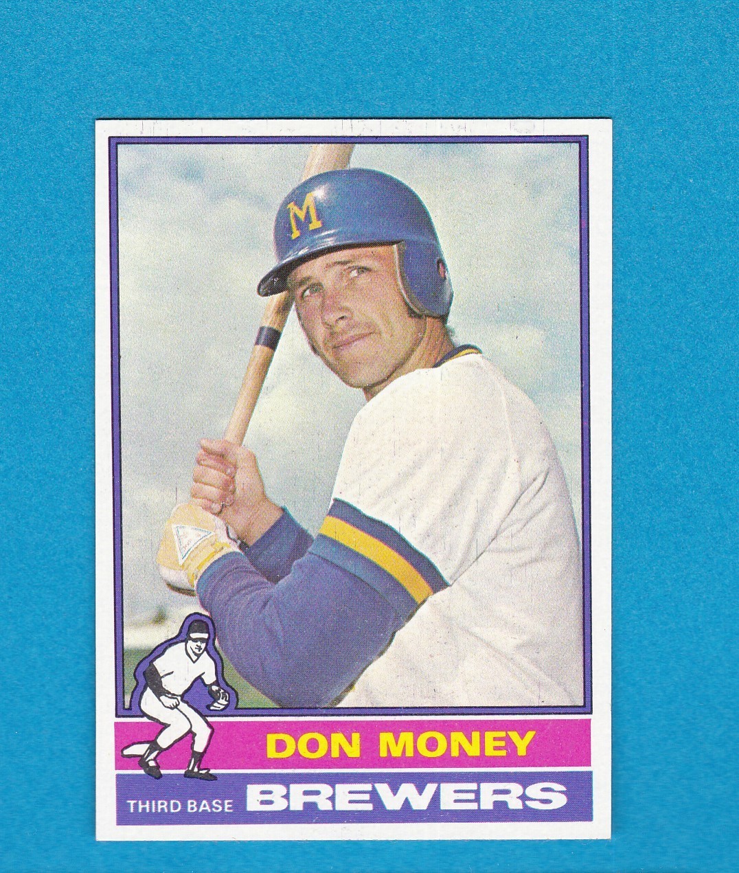 1976 TOPPS BASEBALL SET BREAK 402 DON MONEY BREWERS NM/MT