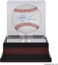 Mike Piazza New York Mets Signed Baseball w/HOF 16 Inscription w/Case
