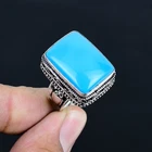 Sleeping Beauty Turquoise 925 Sterling Silver Adjustable Vintage Ring VJ 2809