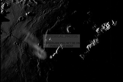 LUNAR LANDSCAPE WITH CRATERS AND SHADOWS NASA APOLLO 4X6 POSTCARD PHOTO