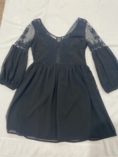 Black Dress With Lace Details Size S Preowned Excellent O
