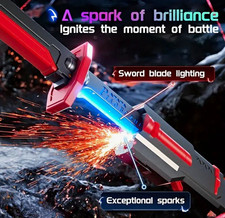Automatic Glowing Samurai Sword Kids Toy Retractable Light Up Led Sword