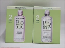 LOT OF 2 !! Biotrue Contact Lens Solution - 20 fl oz - EXP. 10/2026 OR AFTER