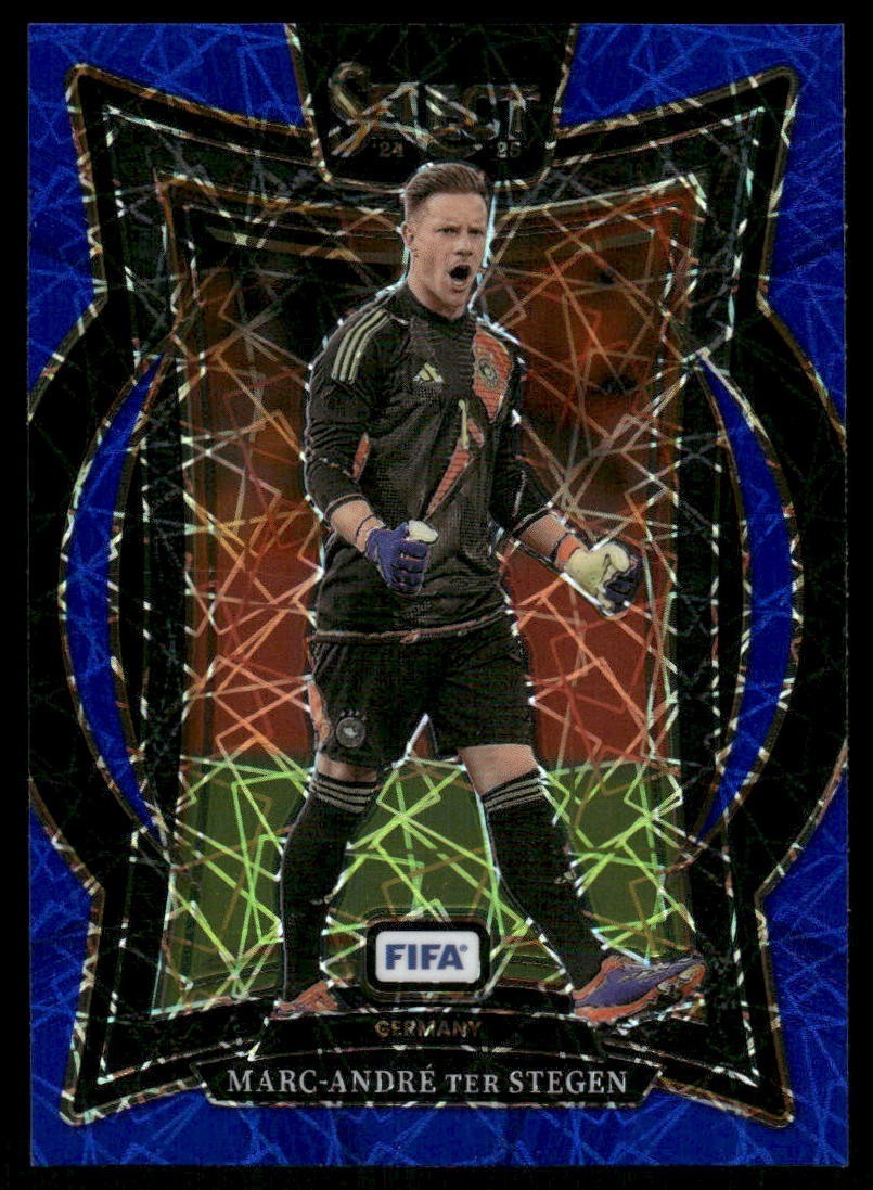 2024-25 Panini Select FIFA Terrace Marc-Andre Ter Stegen #80 BLUE LAZER