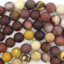 Natural Matte Mookaite Round Beads 15" Strand Mookite 4mm 6mm 8mm 10mm 12mm