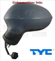 TYC 331-0074 AußEnspiegel Links Spiegel AußEn FüR Seat