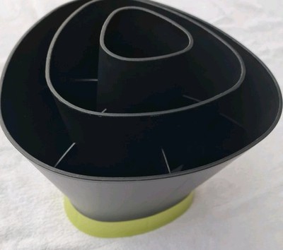 TUPPERWARE D168 GRIFF-FIX SCHWARZ GRÜN STÄNDER FÜR GRIFFBEREIT KÜCHENHELFER