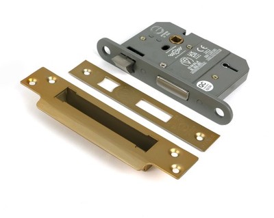 Vom Amboss 51347 Messing satiniert 3'' 5 Hebel BS Flügelschloss