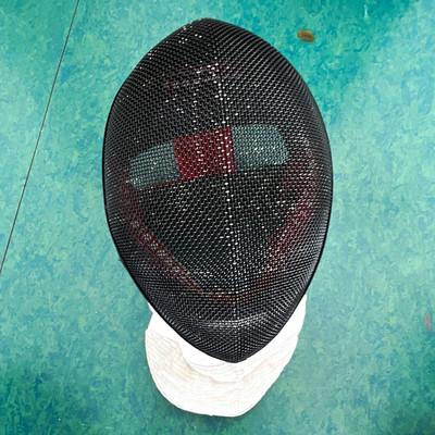 Allstar Fecht-Schutzmaske CE M2009 gepolstert Schwarz/Weiß/Rot
