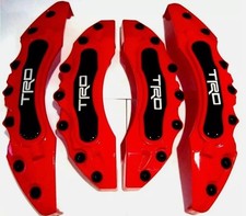 4x Red Brake Caliper Covers Trd Style Universal Fit Sport Look Front R