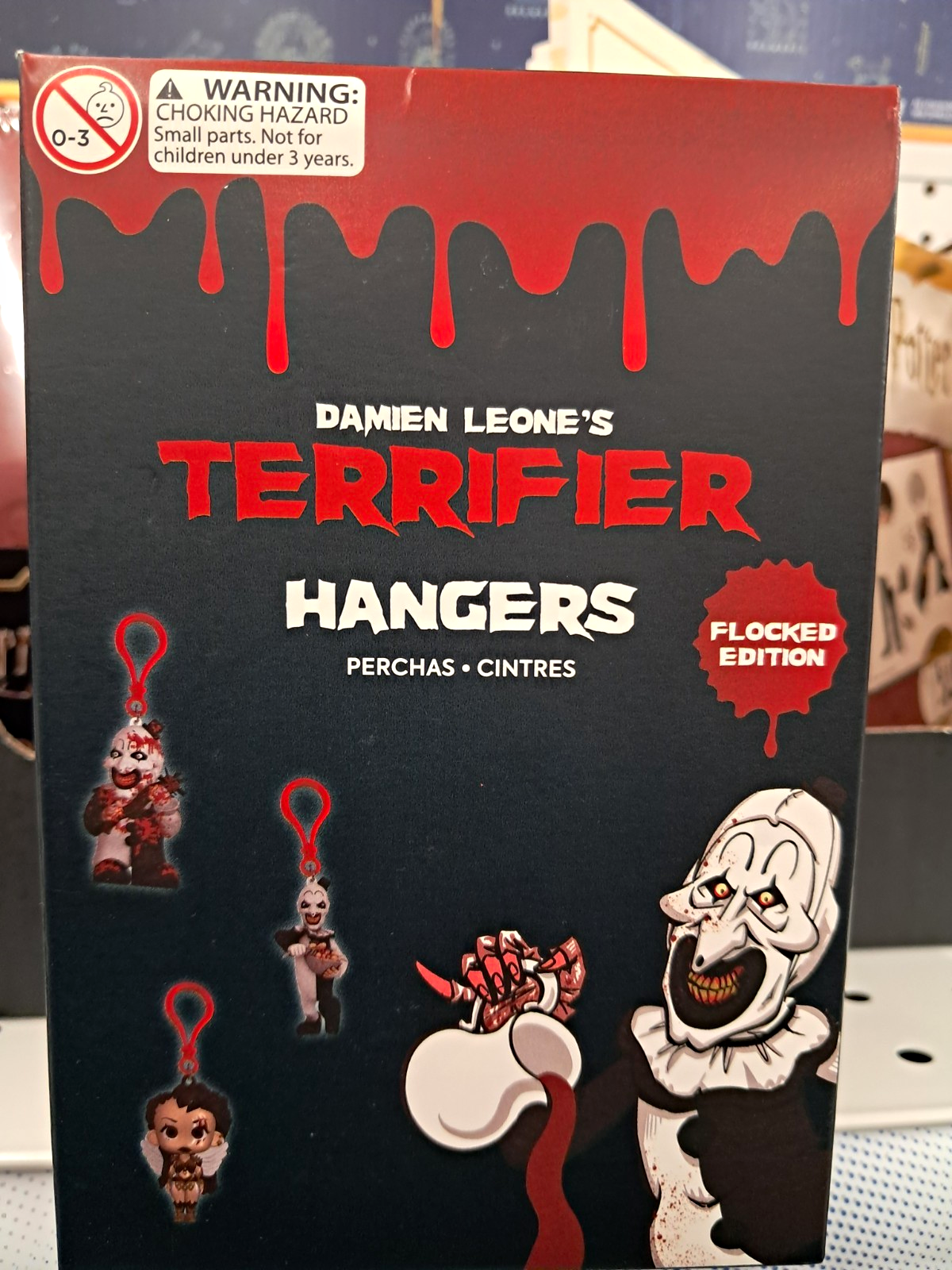 Terrifier Horror Hangers Flocked Edition Keyring Blind Box Black/Red