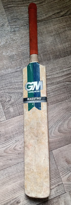 GM Vintage Gunn & Moore Maestro Xtra Cricketschläger 2 Pfund 7 Unzen Pro Schläger spielen oder restaurieren