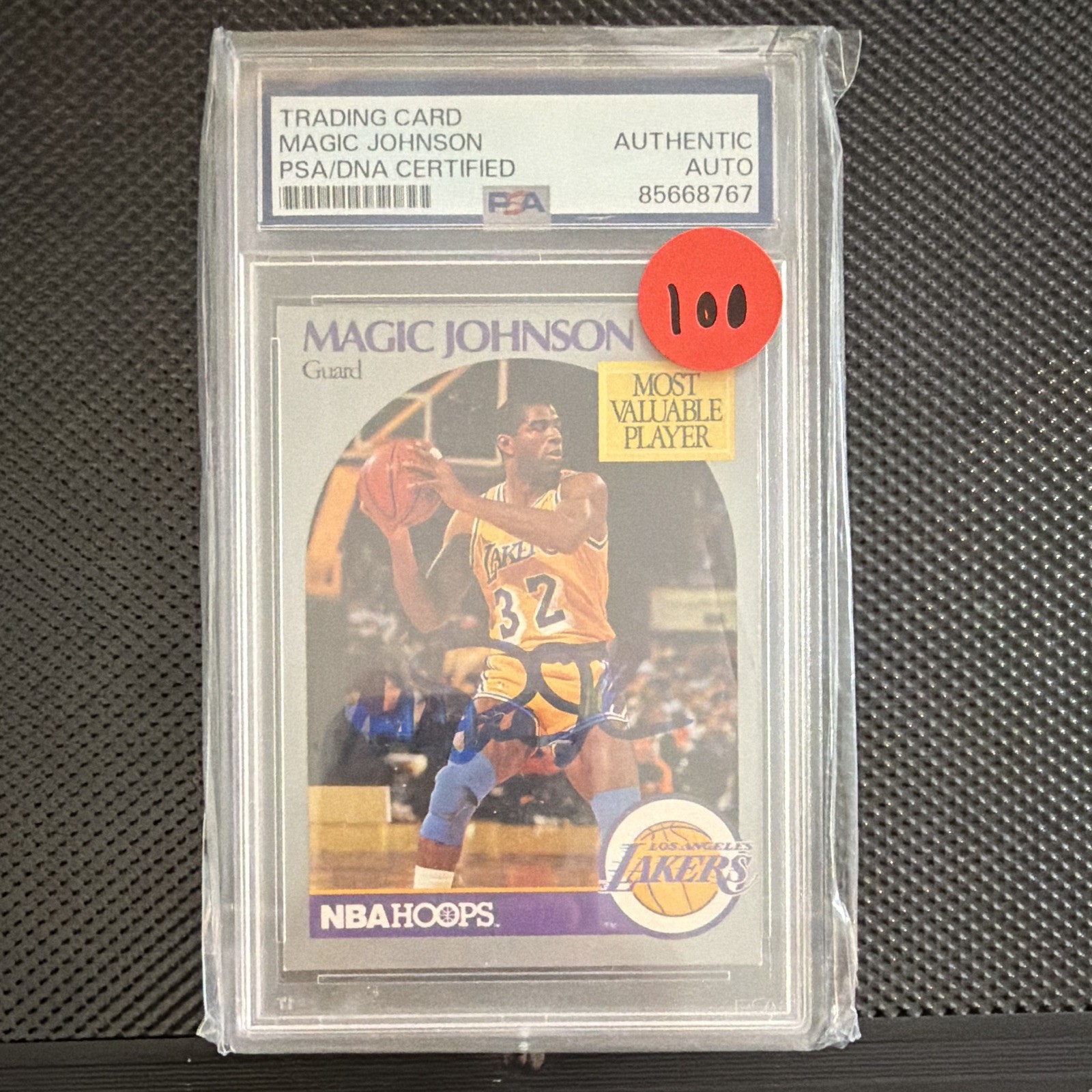 Magic Johnson 1990 NBA Hoops #157 Lakers PSA/DNA Certified Auto 85668767