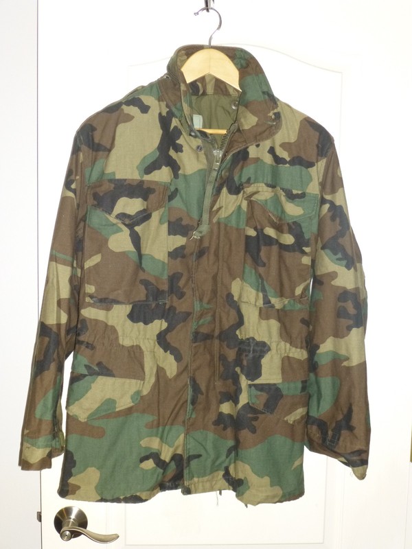 US Army M-65 Field Jacket X-Small Regular Cold Weather Hooded Camo DLA 100
