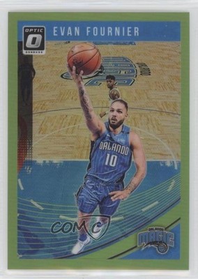2018-19 Panini Donruss Optic Lime Green Prizm 35/149 Evan Fournier #19 12yh