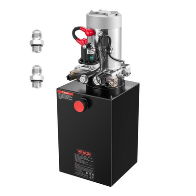 #ad VEVOR 12 Quart Hydraulic Power Unit DC 12V Double Acting Hydraulic Pump $215.99