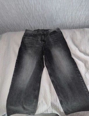 H&M Baggy Jeans W36 / L34 Schwarz Herren Denim Hose