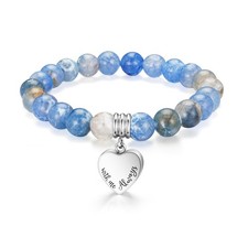 Cremation Jewelry Urn Bracelet for Ashes Memorial Heart Ashes Keepsake Crem - 01