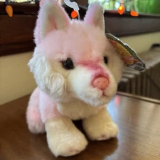Pink Wolf Plush Heirloom Collection Stuffed Animal Toy 8 Inches Tall