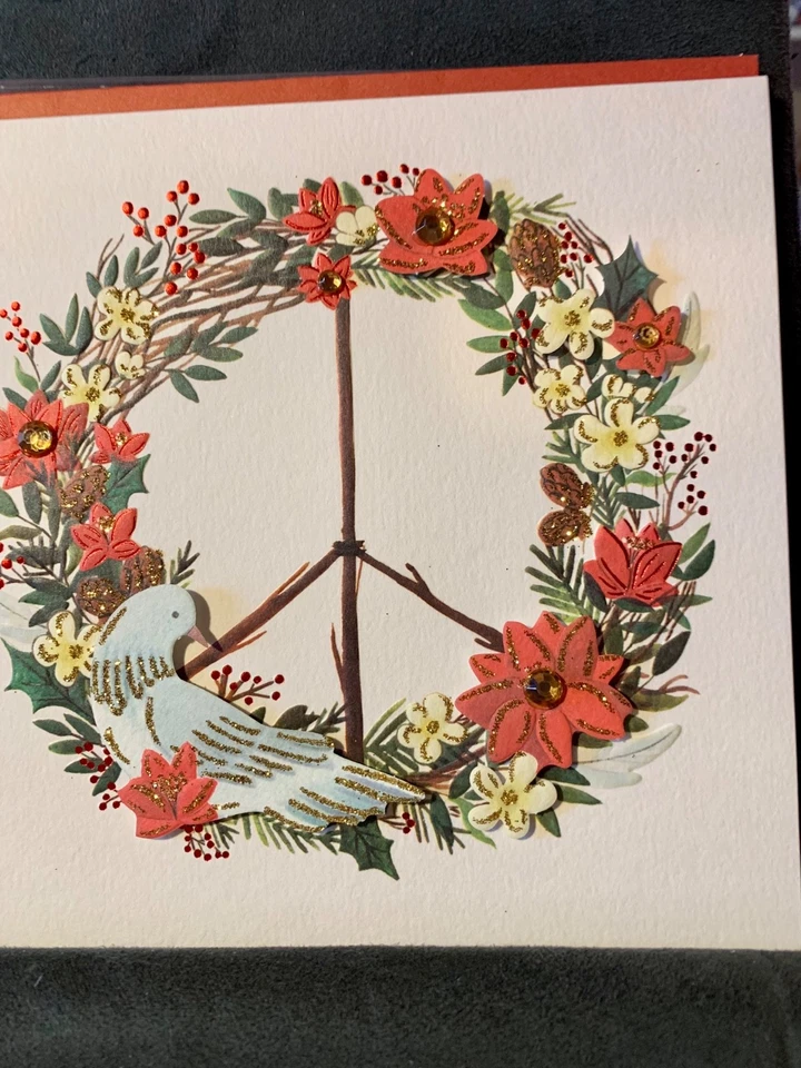 Set of 2! Papyrus Christmas Cards! Beautiful Dove of Peace! - Image 4 of 4